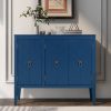 1-10.jpg Sideboard with Adjustable Shelf Storage, Equipped with 3 Retro Metal Handles and 4 Pinewood Legs C Suitable for Entryways, Living Rooms, Studies and Dining Rooms.