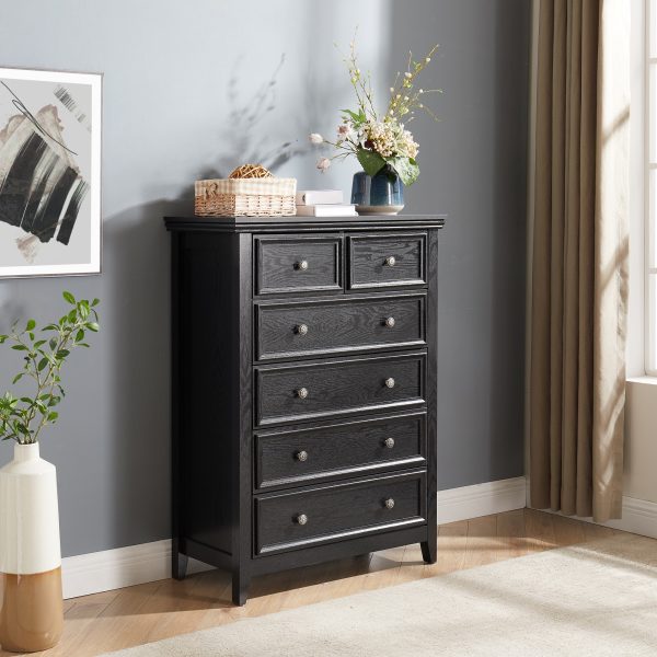 1-247.jpg Modern 6-Drawer Dresser & Storage Cabinet C Farmhouse Style Chest of Drawers with 6 Drawers, Multifunctional Closet Organizer for Clothes Storage, Suitable for Living Room and Home Organization