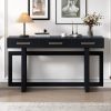 1-25.jpg Elegant Console Table with 3 Drawers, Extra-Long Entryway Table Ideal for Entryway, Hallway, Living Room, Foyer and Corridor