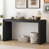 Modern Console Table with Paulownia Solid Wood Veneer, Ideal for Entryway, Foyer & Living Room