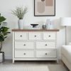 Modern & Farmhouse 7-Drawer Dresser, Chest of Drawers Closet Organizer for Clothes Storage in Living Room