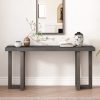 Geometric Design Console Table with Sturdy Solid Pine Wood Legs, Perfect for Entryway, Hallway, Living Room and Bedroom
