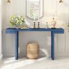 1-58.jpg Large 60-Inch Console Table with Geometric Clean-Line Design, Stylish Painted Entryway Table with Adjustable Leveling Feet, Perfect for Living Room, Entryway & Hallway