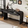 Unique Retro Open-Design Console Table with 2 Top Drawers, Suitable for Entryway, Dining Room and Living Room