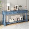 63" Long Console Table with Drawers & Shelf for Entryway, Hallway and Living Room