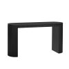 Curved Vertical Stripe Console Table for Living Room, Study & Entryway