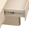 Unique Retro Silhouette Open-Style Console Table with Two Top Drawers for Entryway, Dining Room & Living Room
