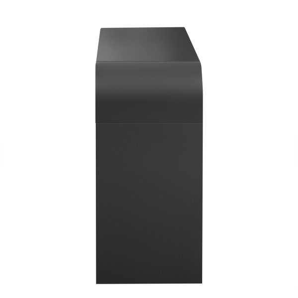 Modern Console Table with 2 Storage Drawers, Fluted Panel Entryway Table with Rounded Edges for Hallway, Living Room & Entryway