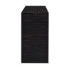 2-132.jpg Curved Wooden Console Table with 2 Storage Drawers, Farmhouse Rustic Entryway Table in Distressed Black for Hallway & Living Room
