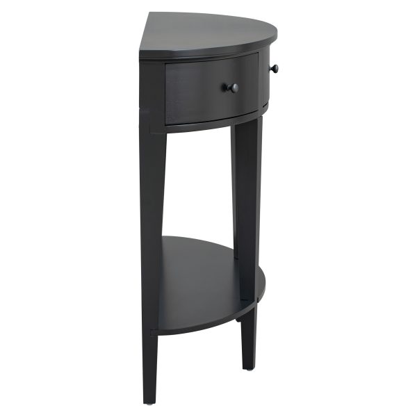Modern Curved Console Sofa Table with 3 Drawers & 1 Shelf C Suitable for Hallway, Entryway, Living Room