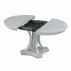 2-162.jpg Retro 5-Piece Extendable Round Dining Set with 4 Chairs for Kitchen & Dining Room