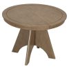 Vintage Extendable Dining Table for 4-6 People, 42"-58" Rustic Farmhouse Kitchen Table with Distressed Finish & Sturdy Cross Legs