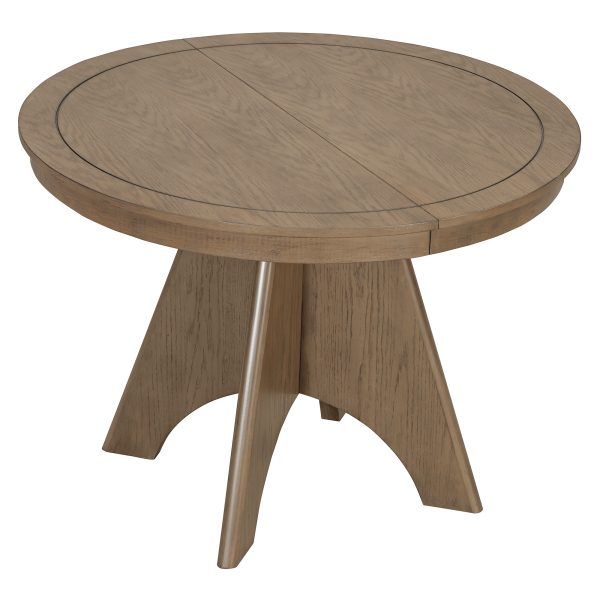 Vintage Extendable Dining Table for 4-6 People, 42"-58" Rustic Farmhouse Kitchen Table with Distressed Finish & Sturdy Cross Legs
