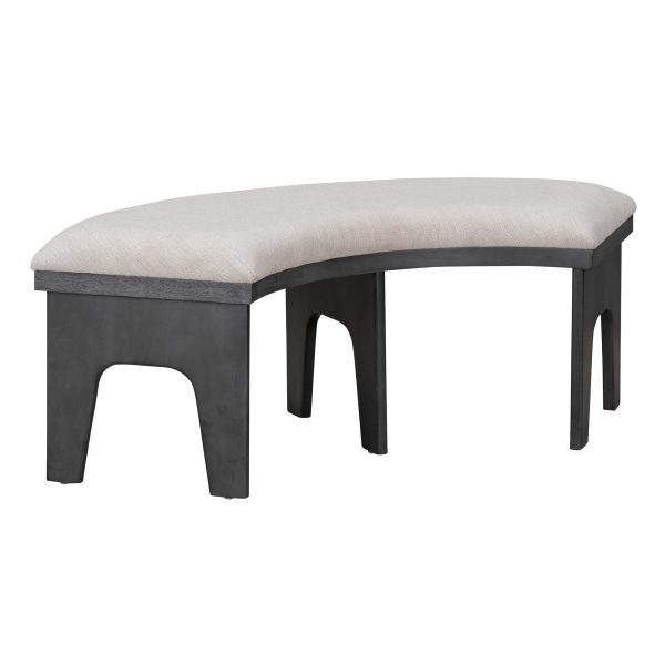 2-174.jpg 5-Piece Rustic Round Dining Set with 3 Upholstered Chairs & Curved Bench for Kitchen, Dining & Living Room