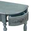 2-18.jpg 52'' Modern Contemporary Curved Console Table, Sofa Table & Entryway Table with 4 Drawers and 1 Shelf C For Hallway & Living Room