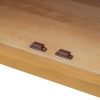 Large 4-Door Storage Buffet Sideboard with Glass Doors, Arched Cabinet with Adjustable Shelves for Kitchen, Dining Room & Living Room