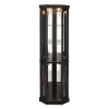 2-224.jpg Lighted Corner Curio Cabinet C Elegant Display Case for Living Room, Ideal for Antique Collectibles, Wine & Bar Glass Storage
