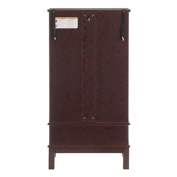Lighted Glass Curio Cabinet with Adjustable Glass Shelves, 2 Doors & 1 Drawer, Multifunctional Display/Wine Storage Cabinet, Sideboard with Included Bulb