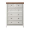 Modern 6-Drawer Dresser Cabinet, Farmhouse Style Chest of Drawers C Multi-Functional Closet Organizer for Living Room, Perfect for Clothes Storage & Home Organization