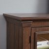2-Door Modern Farmhouse Cabinet & TV Media Stand, Large Barn-Inspired Home Entertainment Console with Rustic Barn Design