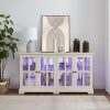 LED Antique Curio Display Cabinet with 4 Glass Doors & Adjustable Shelves, Vintage Style Showcase for Collectibles, Ideal for Home and Office Use