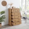 6-Drawer Tall Dresser, Vertical Chest of Drawers Storage Cabinet for Closet & Living Room Clothes Organizing
