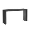 Modern Console Table with Paulownia Solid Wood Veneer, Ideal for Entryway, Foyer & Living Room