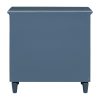 28'' Pine Wood Nightstand with 3 Drawers & Smooth-Glide Rails, Minimalist Bedside Cabinet with Metal Handles & Rubber Feet, Versatile Side Table for Bedroom, Sofa, Couch & Office
