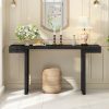 2-48.jpg Large 60-Inch Console Table with Geometric Clean-Line Design, Stylish Painted Entryway Table with Adjustable Leveling Feet, Perfect for Living Room, Entryway and Hallway