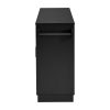 54.3" Sideboard Buffet Cabinet with Large Storage Capacity, 4 Doors & 1 Drawer, Melamine-Finished MDF Storage Cabinet with Adjustable Shelves, Aluminum Alloy Handles, Side Shelves and Hanging Rod for Dining Room