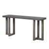 Geometric Design Console Table with Sturdy Solid Pine Wood Legs, Perfect for Entryway, Hallway, Living Room and Bedroom