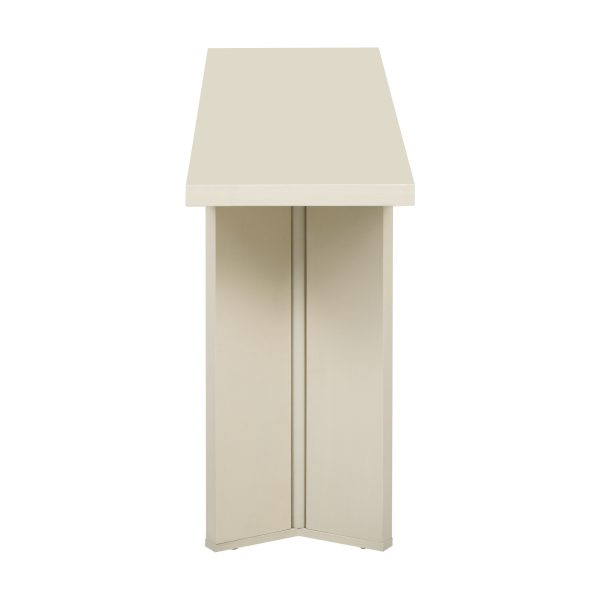 Stylish Console Table with Pine Veneer & Geometric Legs C Perfect for Living Room, Study & Dining Room