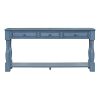 63" Long Console Table with Drawers & Shelf for Entryway, Hallway and Living Room