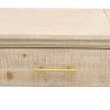 Unique Retro Silhouette Open-Style Console Table with Two Top Drawers for Entryway, Dining Room & Living Room