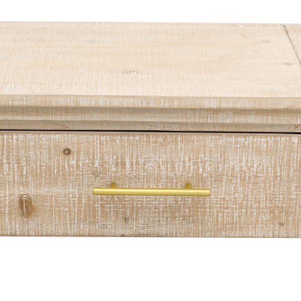 Unique Retro Silhouette Open-Style Console Table with Two Top Drawers for Entryway, Dining Room & Living Room