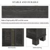 3-114.jpg Farmhouse Wood Sideboard Buffet Cabinet with Storage, Adjustable Shelves & Gold Handles for Kitchen, Dining & Living Room