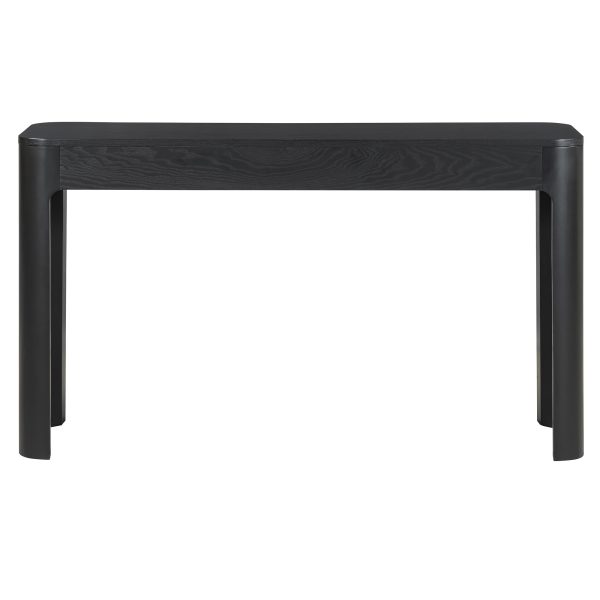 3-123.jpg Rustic Console Table with Curved Safety Edges, 3 Hidden Drawers & Thick Sturdy Legs, Versatile Sofa Table for Entryway, Hallway & Living Room