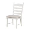 5-Piece Retro Dining Set C Round Extendable Wood Dining Table with 4 Upholstered Dining Chairs