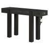 3-136.jpg Rustic Minimalist Wooden Console Table with Hidden Drawer & Side Power Outlet, Versatile Entryway Table for Entryways, Living Rooms & Home Offices