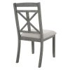3-137.jpg 5-Piece Retro Functional Dining Set, Extendable Round Table with 4 Upholstered Chairs for Dining Room & Living Room