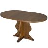 3-150.jpg Farmhouse 5-Piece Dining Set with Extendable Table & 4 Upholstered Chairs, 15.7" Leaf for Extra Seating, for Dining Room, Kitchen & Living Room