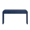 Modern Console Table with 2 Storage Drawers, Fluted Entryway Table with Rounded Silhouette for Hallway, Living Room & Entryway