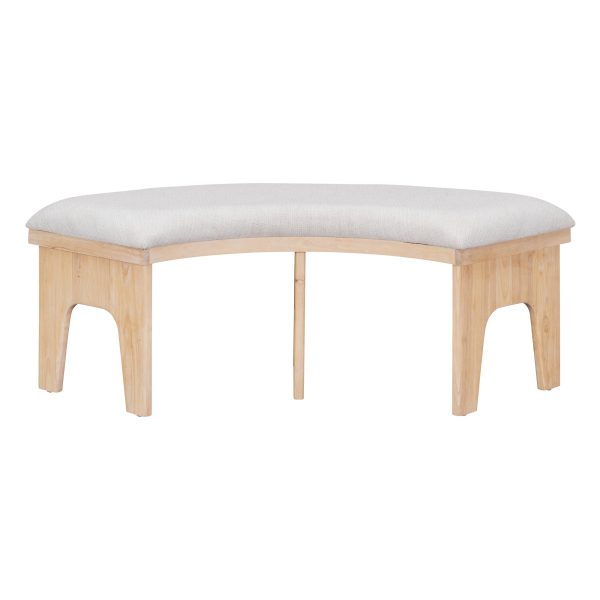 5-Piece Rustic Round Dining Set with 3 Upholstered Chairs + Curved Bench, Perfect for Dining Room/Kitchen/Living Room