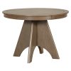 Vintage Extendable Dining Table for 4-6 People, 42"-58" Rustic Farmhouse Kitchen Table with Distressed Finish & Sturdy Cross Legs