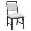 3-178.jpg Vintage Extendable Dining Set for 4-6 with 4 Upholstered Chairs & 1 Bench, Rustic Wire-Brushed Kitchen Table Set Featuring Curved Design for Dining Room & Kitchen