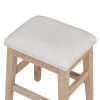 4-Piece Dining Set for 3, Retro Kitchen Table & Chair Set with 3 Storage Drawers, Perfect for Small Spaces
