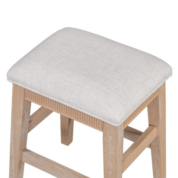 4-Piece Dining Set for 3, Retro Kitchen Table & Chair Set with 3 Storage Drawers, Perfect for Small Spaces