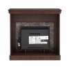 Electric Fireplace with Mantel Surround, 23" Fireplace Insert, Adjustable Flame & Remote Control
