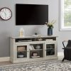 Contemporary TV Media Stand, Modern Entertainment Console for TVs Up to 65", with Open & Closed Storage Space
