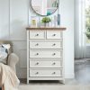 Modern 6-Drawer Dresser Cabinet, Farmhouse Style Chest of Drawers C Multi-Functional Closet Organizer for Living Room, Perfect for Clothes Storage & Home Organization